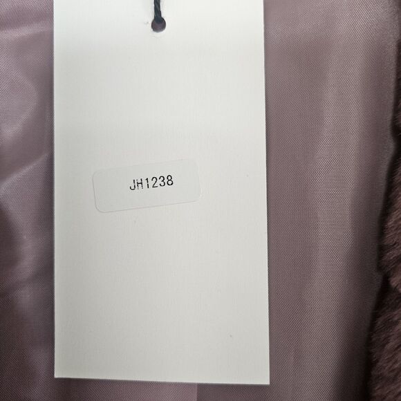 Womens XSmall Faux Fur Fluffy Open Front Draped Coat Teddy Luxury Chic Glam Soft - Picture 8 of 12